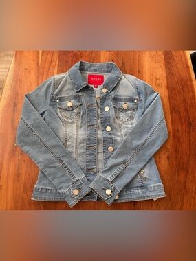 GUESS Light Wash Blue Denim Jacket